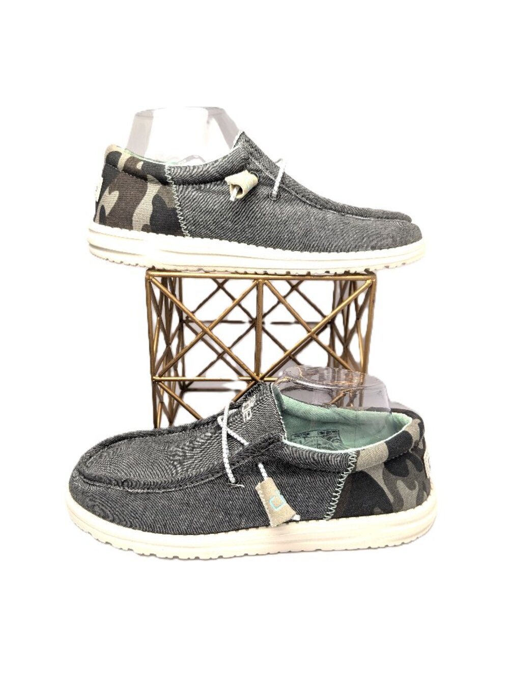 NWT Hey Dude Wally Funk Camo Brown Men's 8 Slip On Comfort